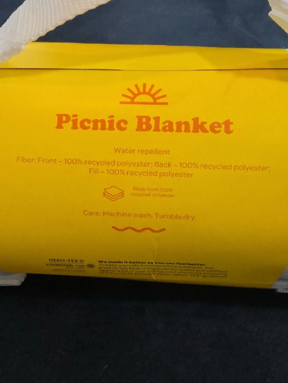 NWT Target Sun Squad light blue, white and red popsicle shaped picnic blanket